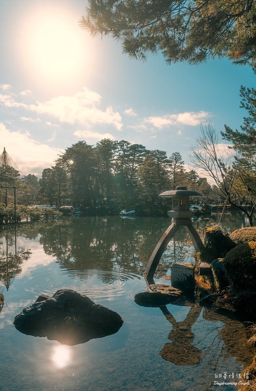 金澤・兼六園・一秒入畫的經典視角！霞之池、虹橋與徽軫石燈籠